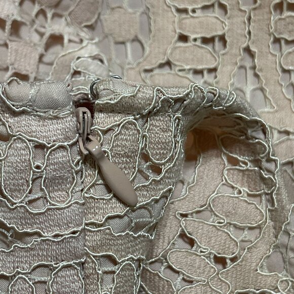 Ann Taylor Petite Shift Dress Lace Overlay Blush Pink Size 0P Petite - Picture 5 of 8